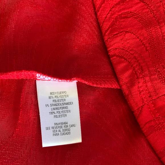 Sandra Darren Red Dress size:12 - Picture 7 of 10
